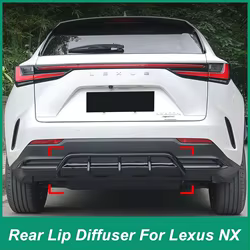 Kit difusor y alerón en parachoques Lexus NX 260 350h 2022-2023 ABS