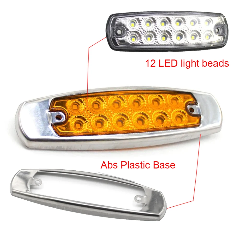 Luz LED de posición lateral estanca 12-24 V para camión y remolque - imagen 4