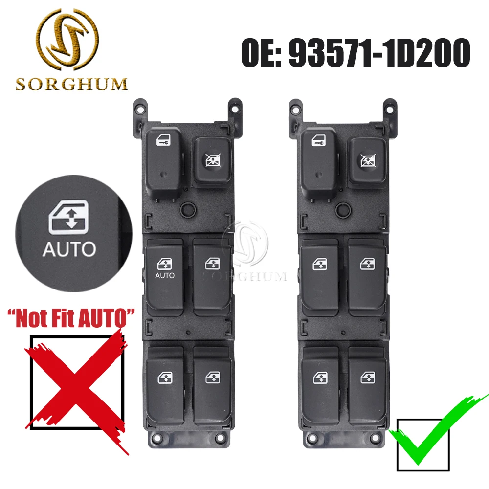 Sorghum Interruptor ventanilla eléctrica LHD para Kia Carens