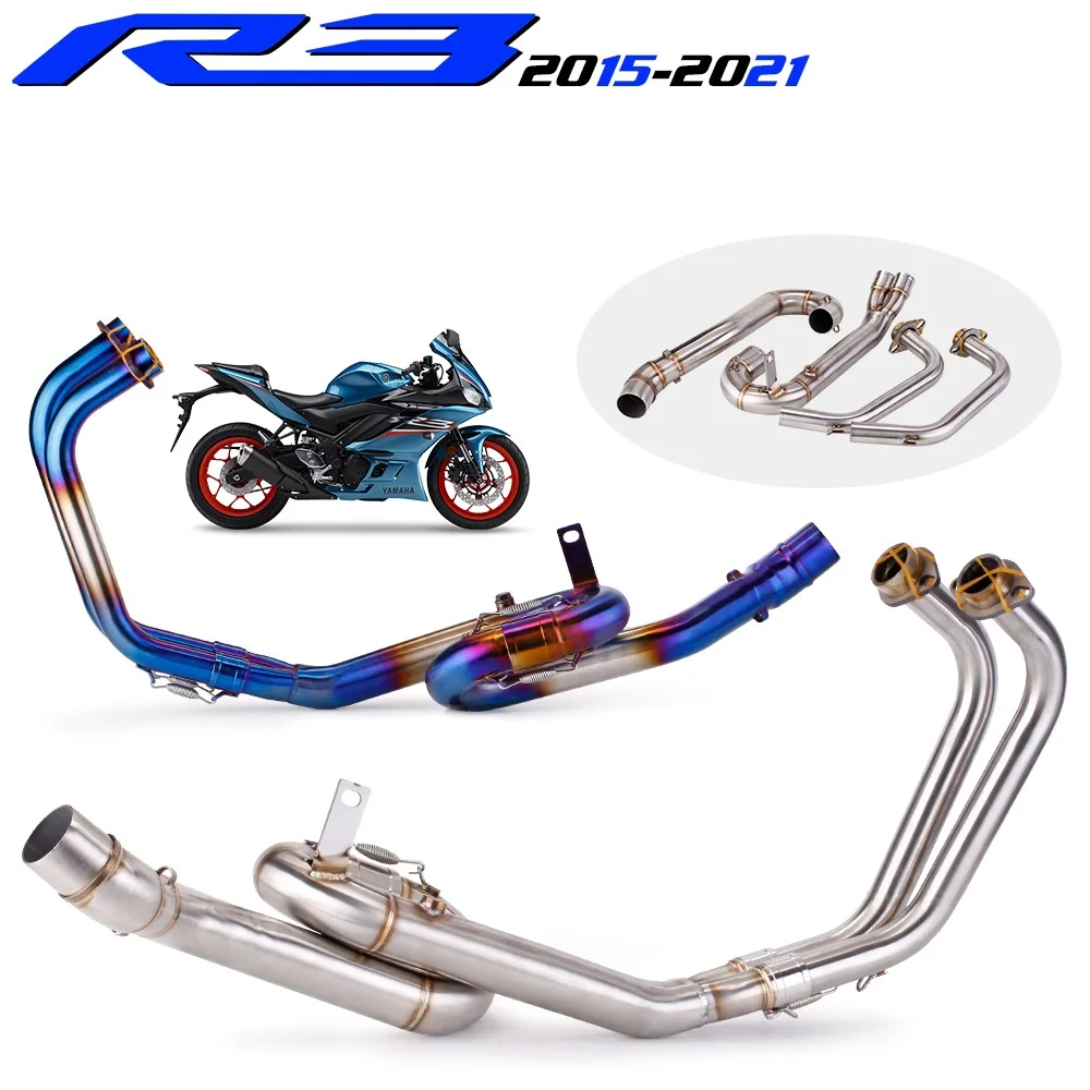 Tubo intermedio de escape para Yamaha YZF-R3/R25 y MT-03 2015-2020 - imagen 2