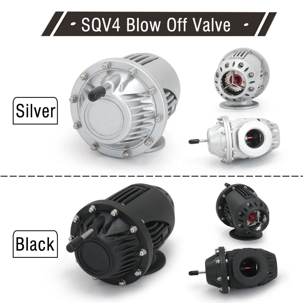 EPMAN Valvula de soplado turbo universal con brida IV 4 negro/plata - imagen 3