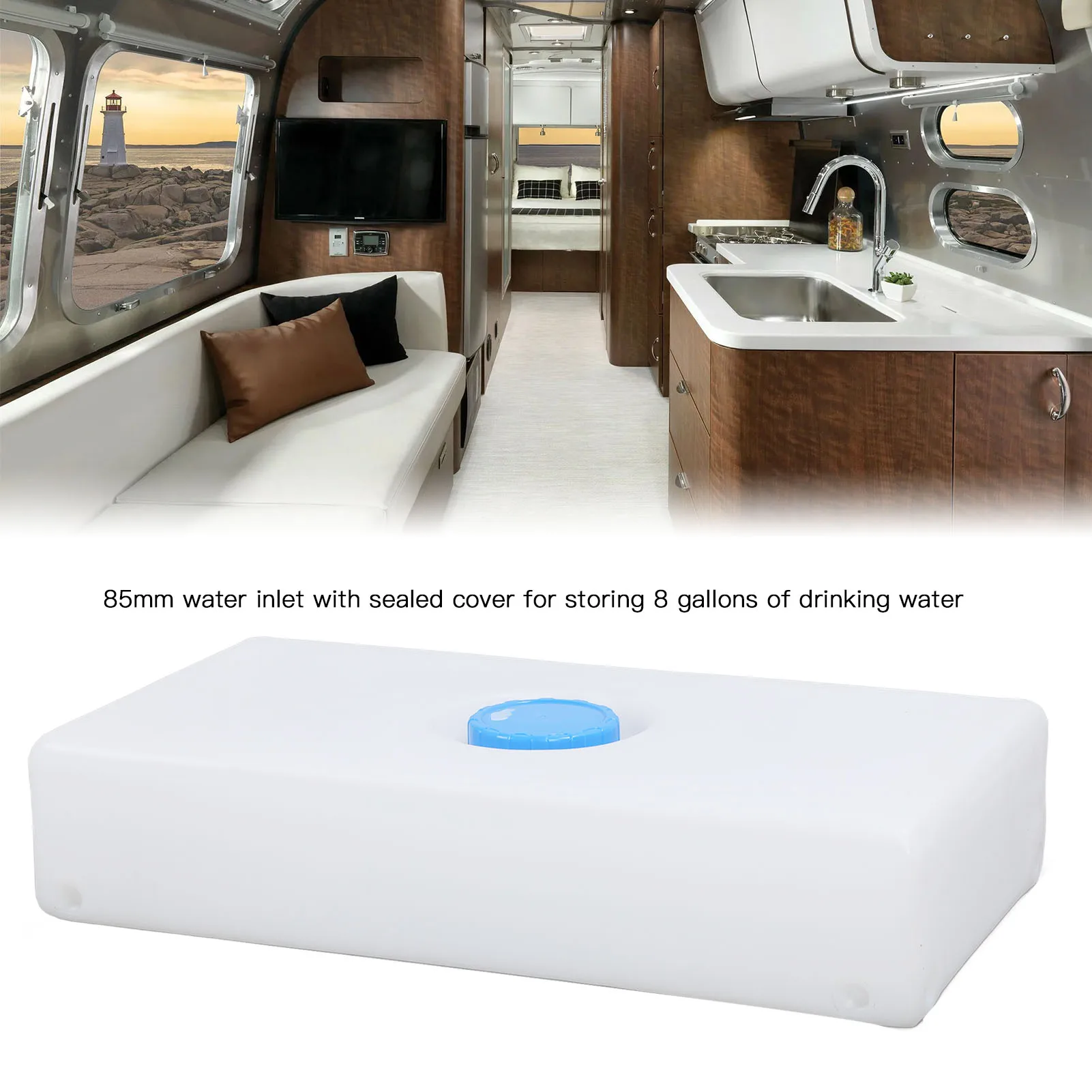 Entrada de agua de polietileno LLDPE estanca – camper, remolque y barco - imagen 4