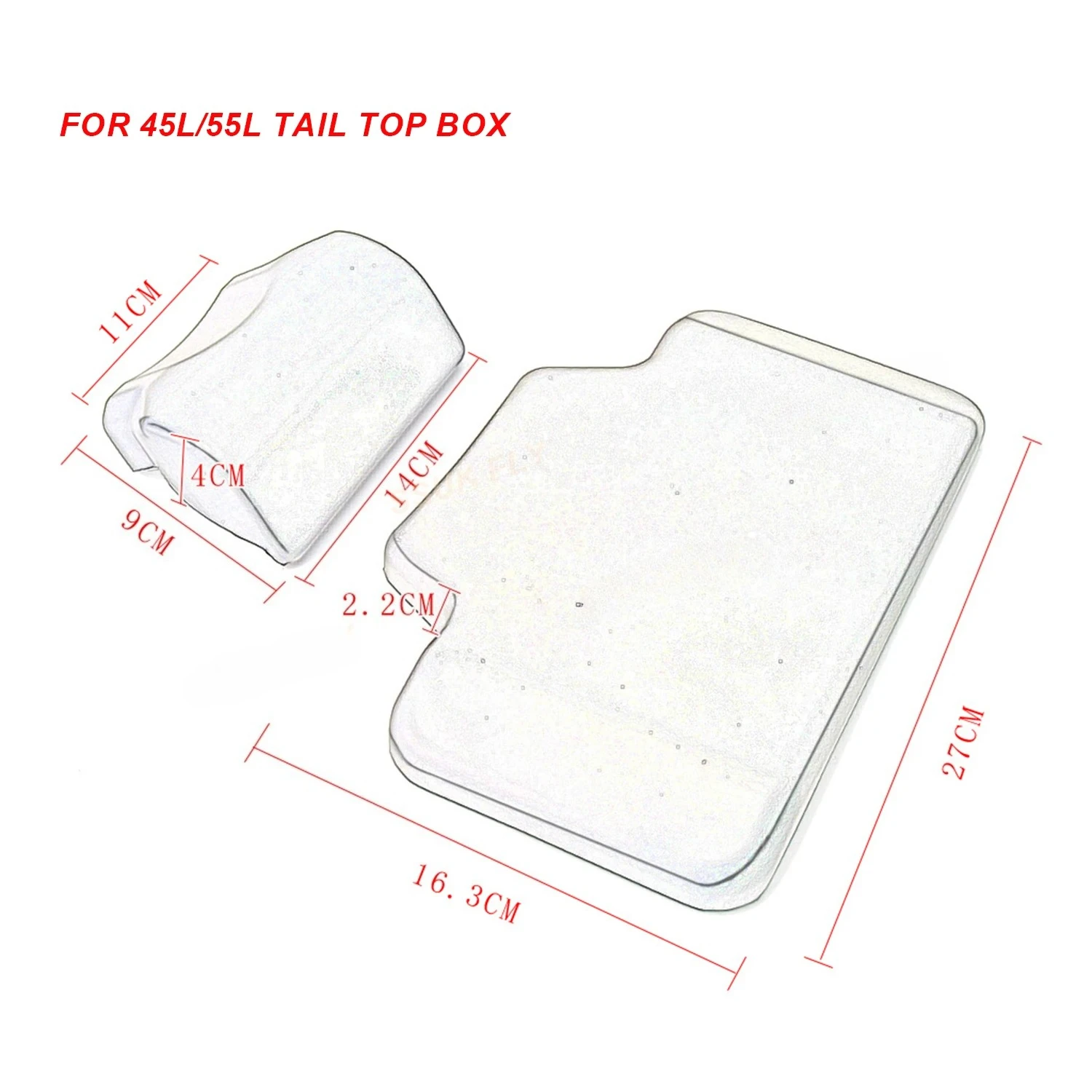 Respaldo Pasajero Moto 45-55L Autoadhesivo - imagen 2