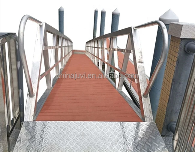 Base flotante de acero y aluminio para barco marino – rampa y escalera - imagen 4