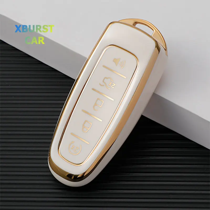 Carcasa para llave Ford y Lincoln de 5 botones en TPU