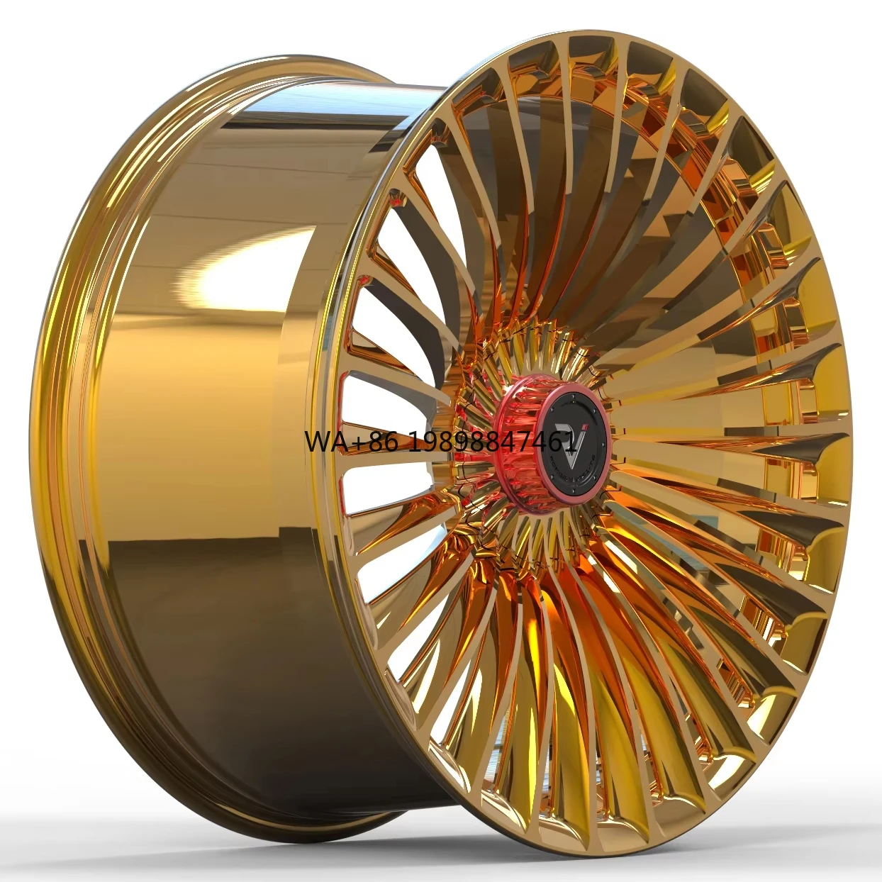 Llantas de aleación 19\" 5x112 cromadas oro –Mercedes GLS S CLS CLA