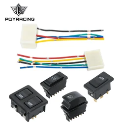 Interruptor Elevalunas Eléctrico Universal 5 Pines 12V 20A para Coche