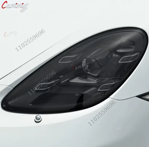 Película protectora faros negra ahumada para Porsche 911 718 Cayenne