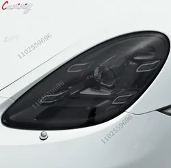 Película protectora faros negra ahumada para Porsche 911 718 Cayenne