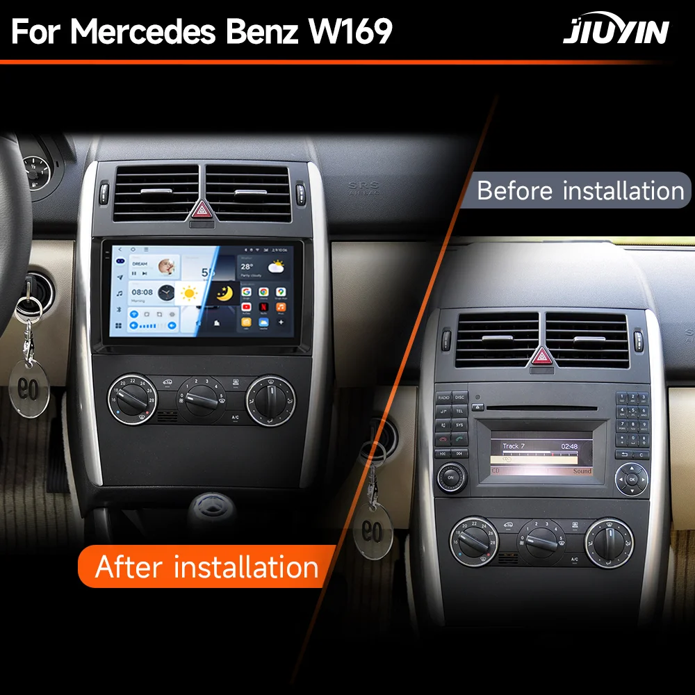 Radio JIUYIN 9" 2 DIN con CarPlay y Android Auto – Mercedes Clase B Vito - imagen 4