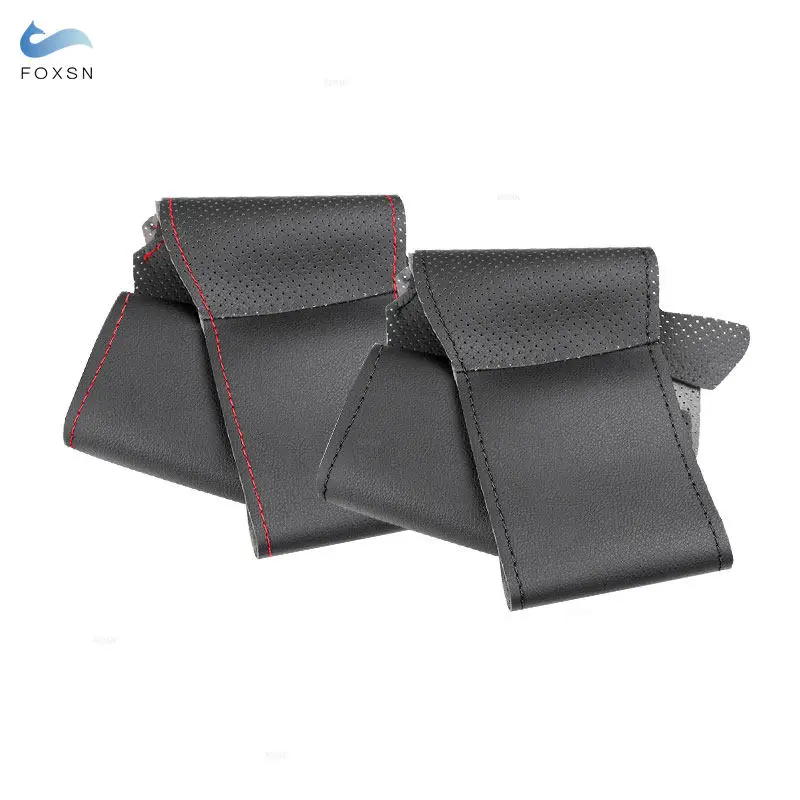 Funda de volante trenzada de cuero para Mercedes-Benz W211 - imagen 2