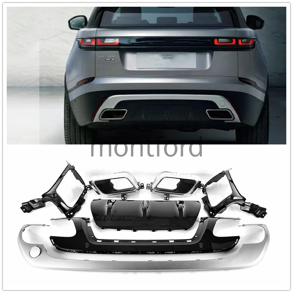 Difusor trasero Land Rover Velar 2018 2019 kit carrocería
