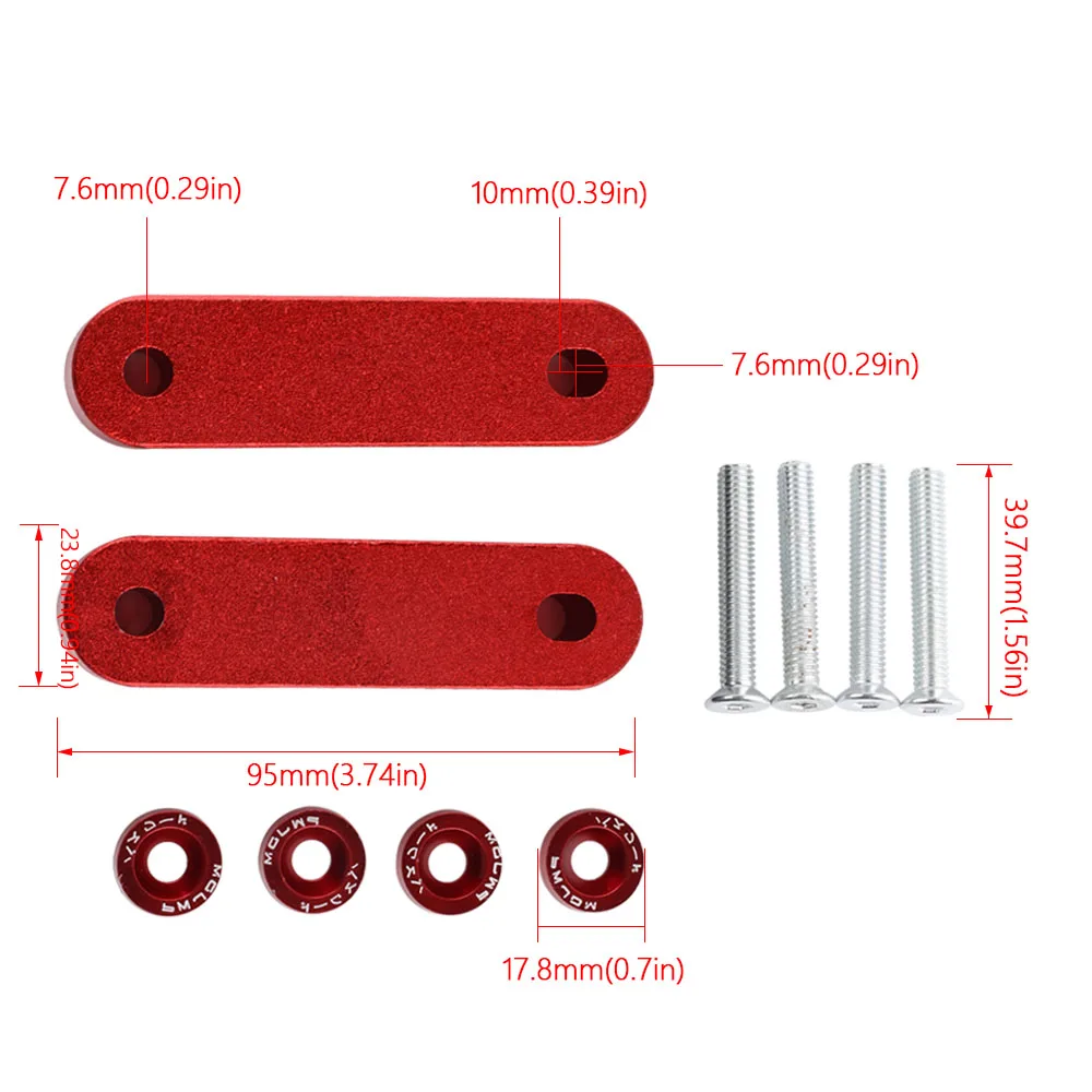 Arandelas de guardabarros JDM para Honda Civic EG/EK y Integra - imagen 2