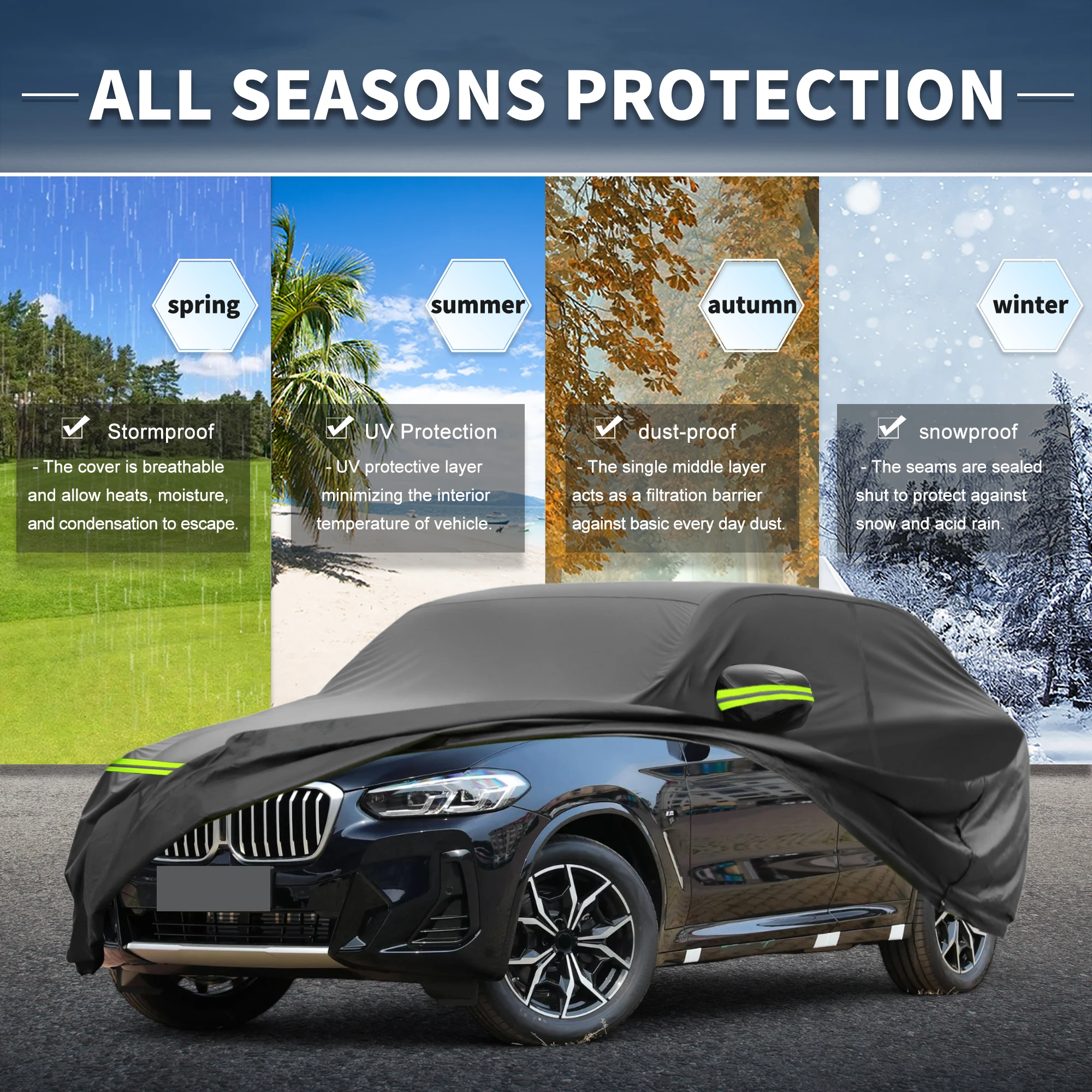 Funda impermeable X Autohaux para BMW X3 F25/G01 con cremallera