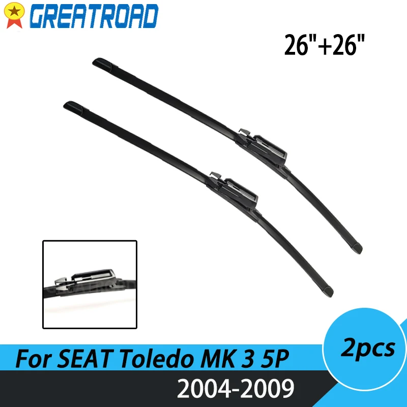 Limpiaparabrisas delantero para SEAT Toledo MK3 2004-2009 LHD y RHD