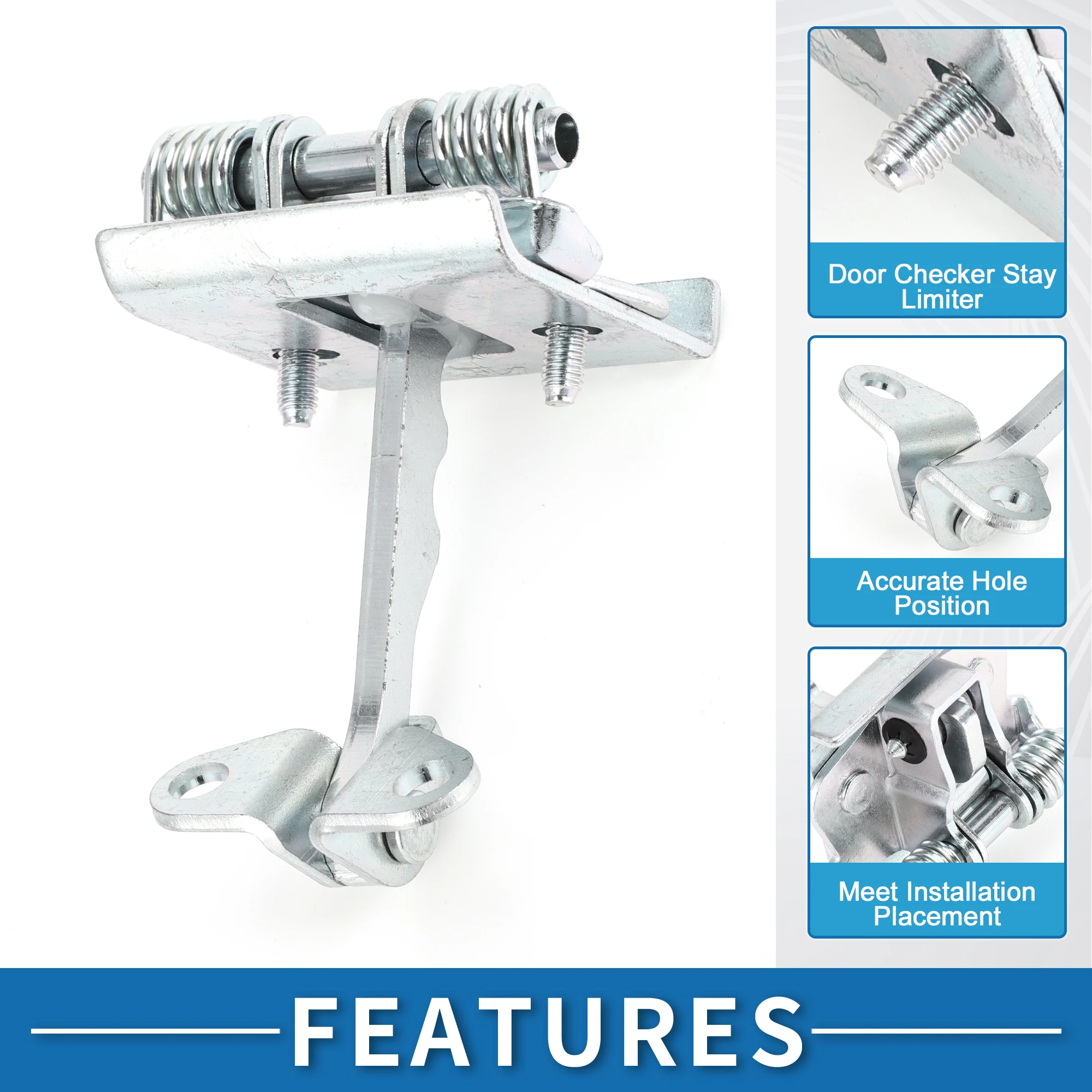 UXCELL Tope de correa de retención de puerta limitador soporte de retención de puerta tope para Citroen Xsara 1997-2005 comprobador de puerta delantera izquierda derecha - imagen 4
