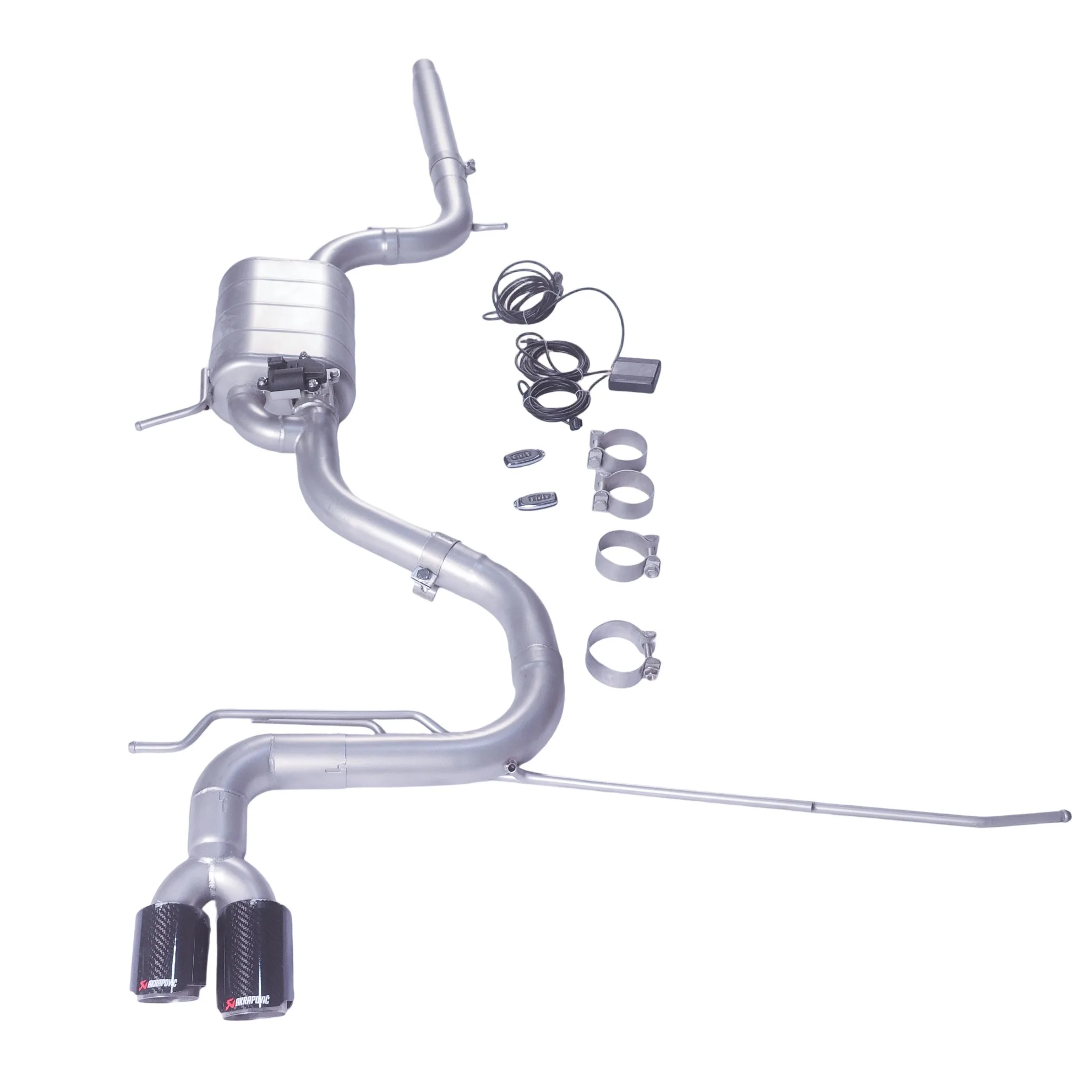 Silenciadores de válvulas de acero inoxidable para VW Golf 6 1.4 TSI