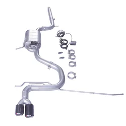 Silenciadores de válvulas de acero inoxidable para VW Golf 6 1.4 TSI