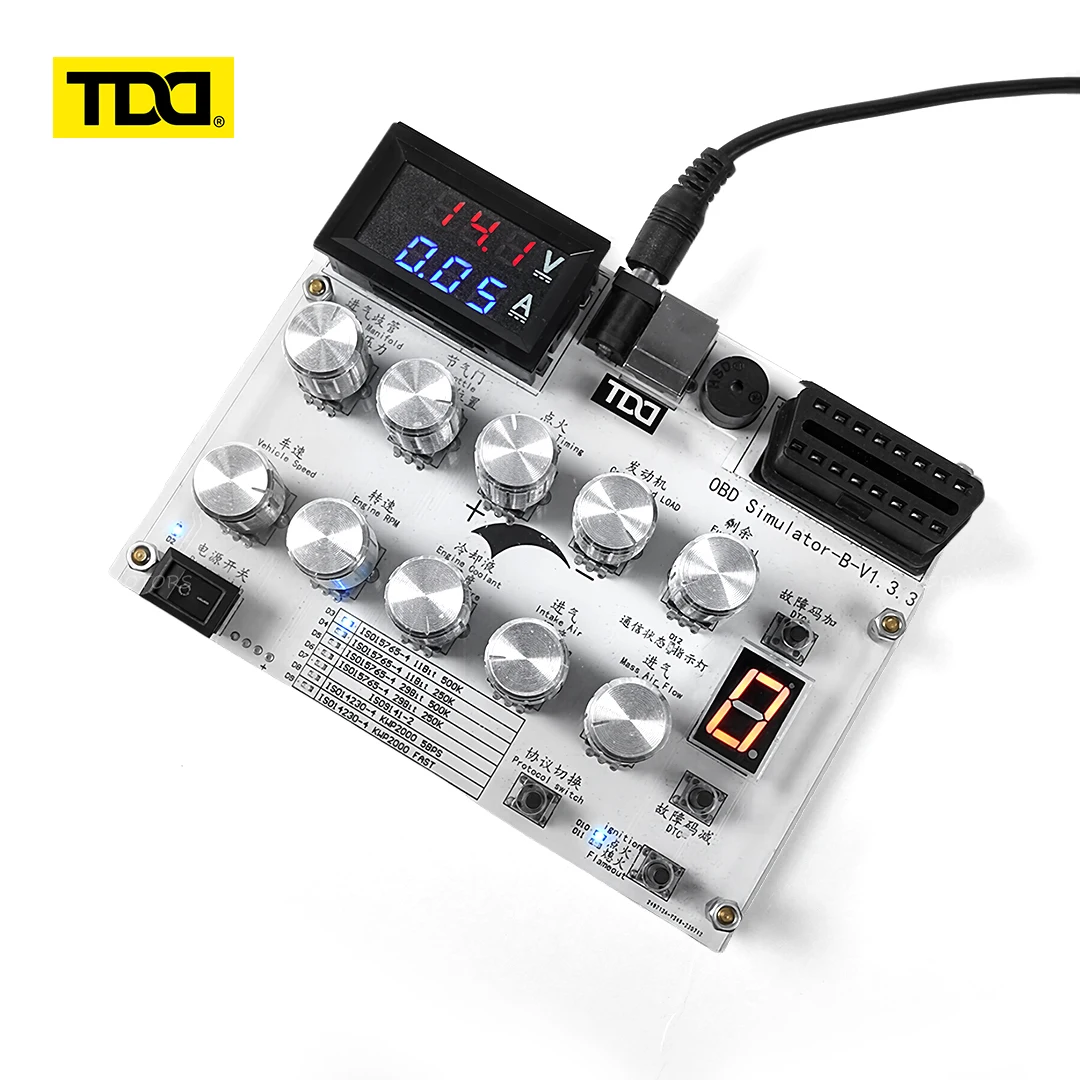 Simulador TDD OBD II con display LED para mostrar RPM y velocidad - imagen 5