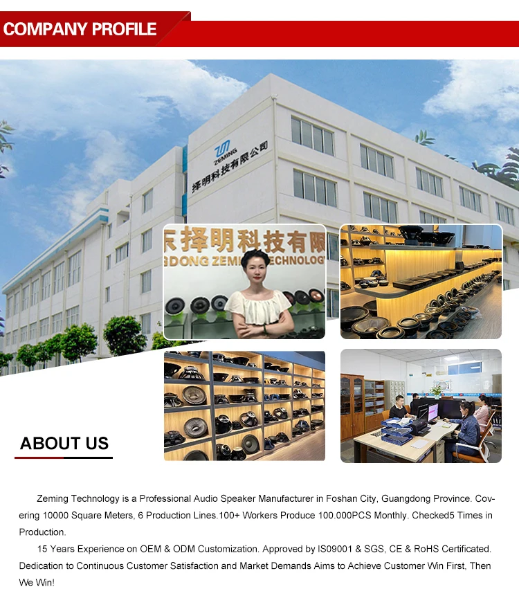 Vista de la fábrica de producción de altavoces