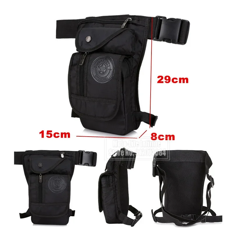 Detalle de la bolsa táctica con correas ajustables
