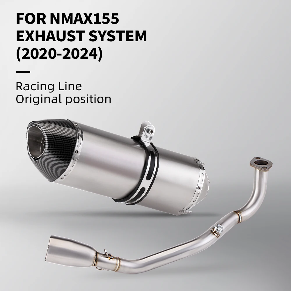 Slip On y tubo de enlace frontal para NMAX 125 y 155