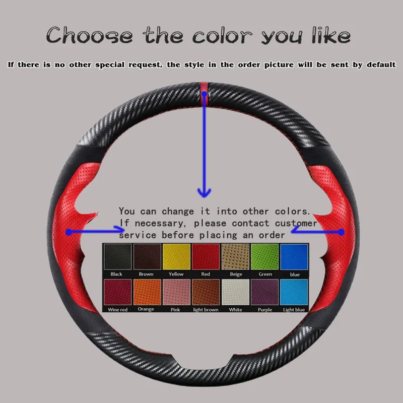 Funda trenzada personalizada para volante de coche, accesorio para Kia K5 Optima 100% 2018 Sportage 3 2019 Forte Ceed Cee 'd 2019 2017 2018 - imagen 5