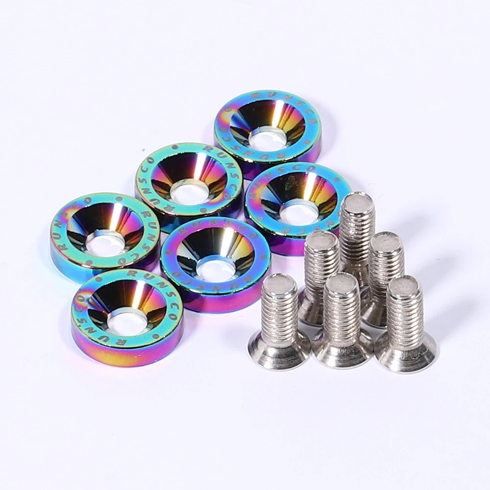 Kit arandelas guardabarros M8 aluminio para Honda, Nissan y BMW - imagen 3