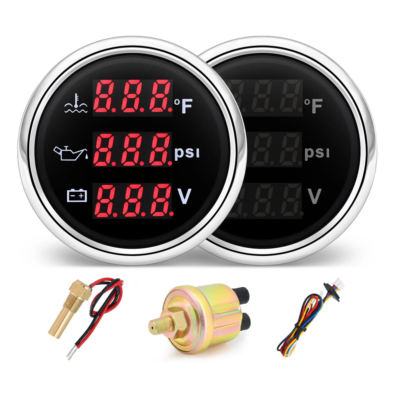 Reloj digital 3 en 1 con LED rojo
