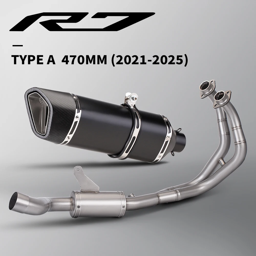 Tubo de enlace medio delantero de escape para Yamaha YZF-R7