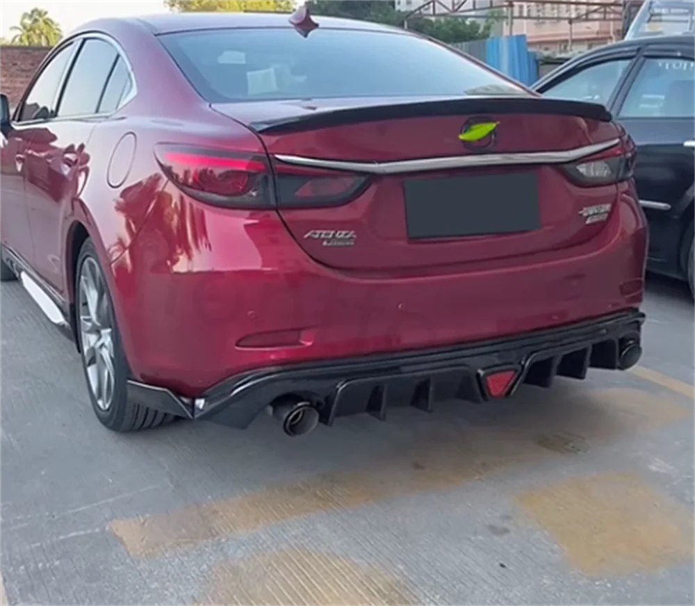 Parachoques Mazda 6 Atenza 2014-2017 ABS negro – protector labio - imagen 4
