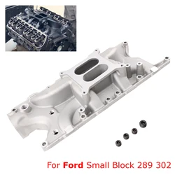 Colector admisión tiro bajo doble avión – Ford bloque pequeño 289 302