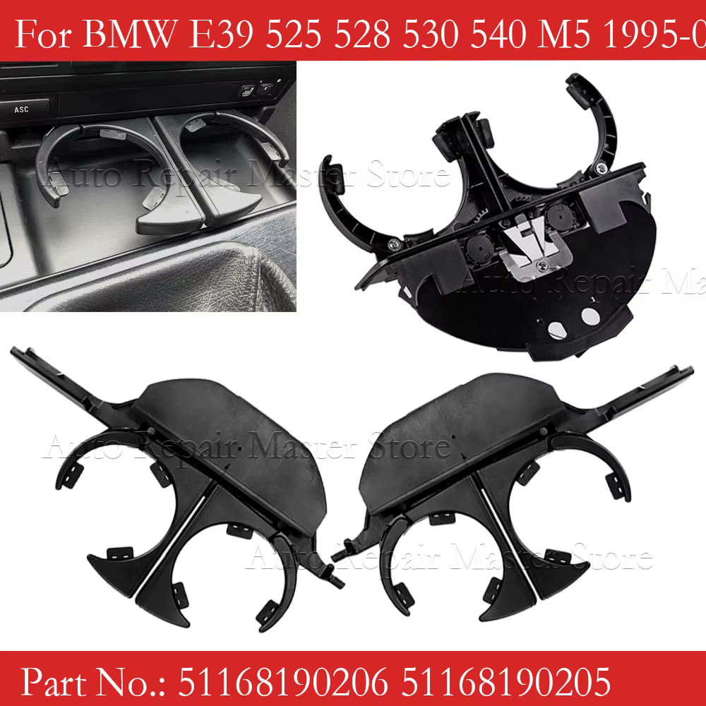 Portavasos retráctil BMW E39 525 528 530 540 M5 – Ref 51168190206