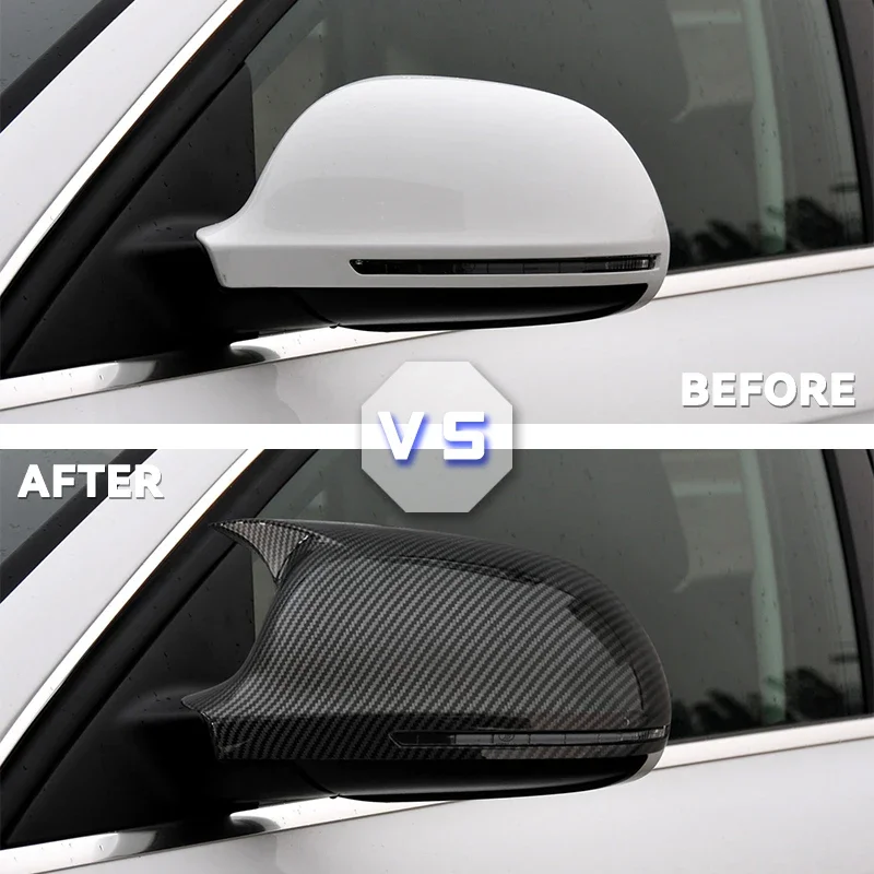 Tapa negra de espejo retrovisor lateral para Audi A4/A5 B8 - imagen 2