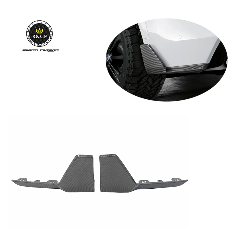 Aletas del paragolpes trasero estilo carbono para BMW X5 G05 M Sport