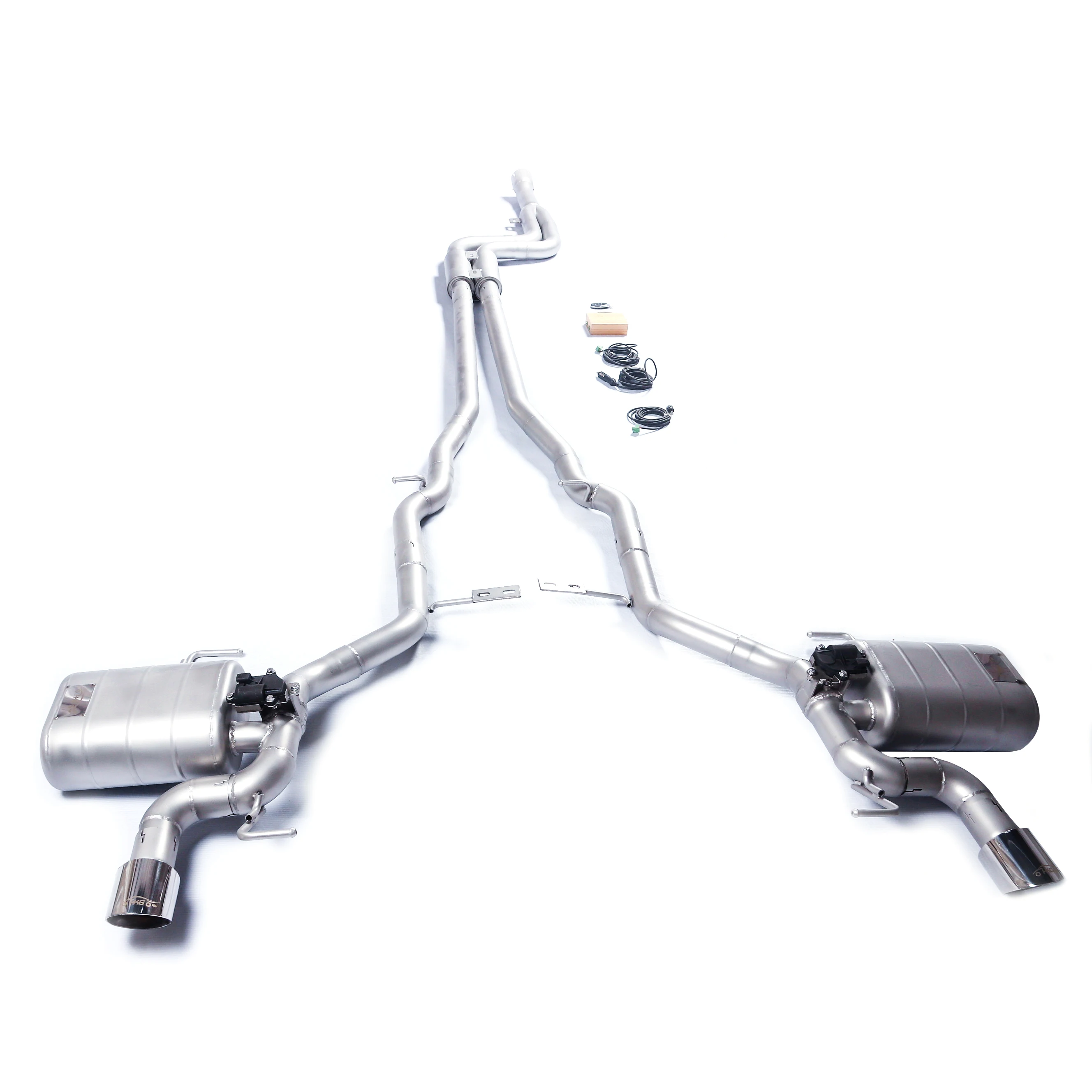 Sistema escape catback BMW F07 F10 N55 3.0T con válvula sonora