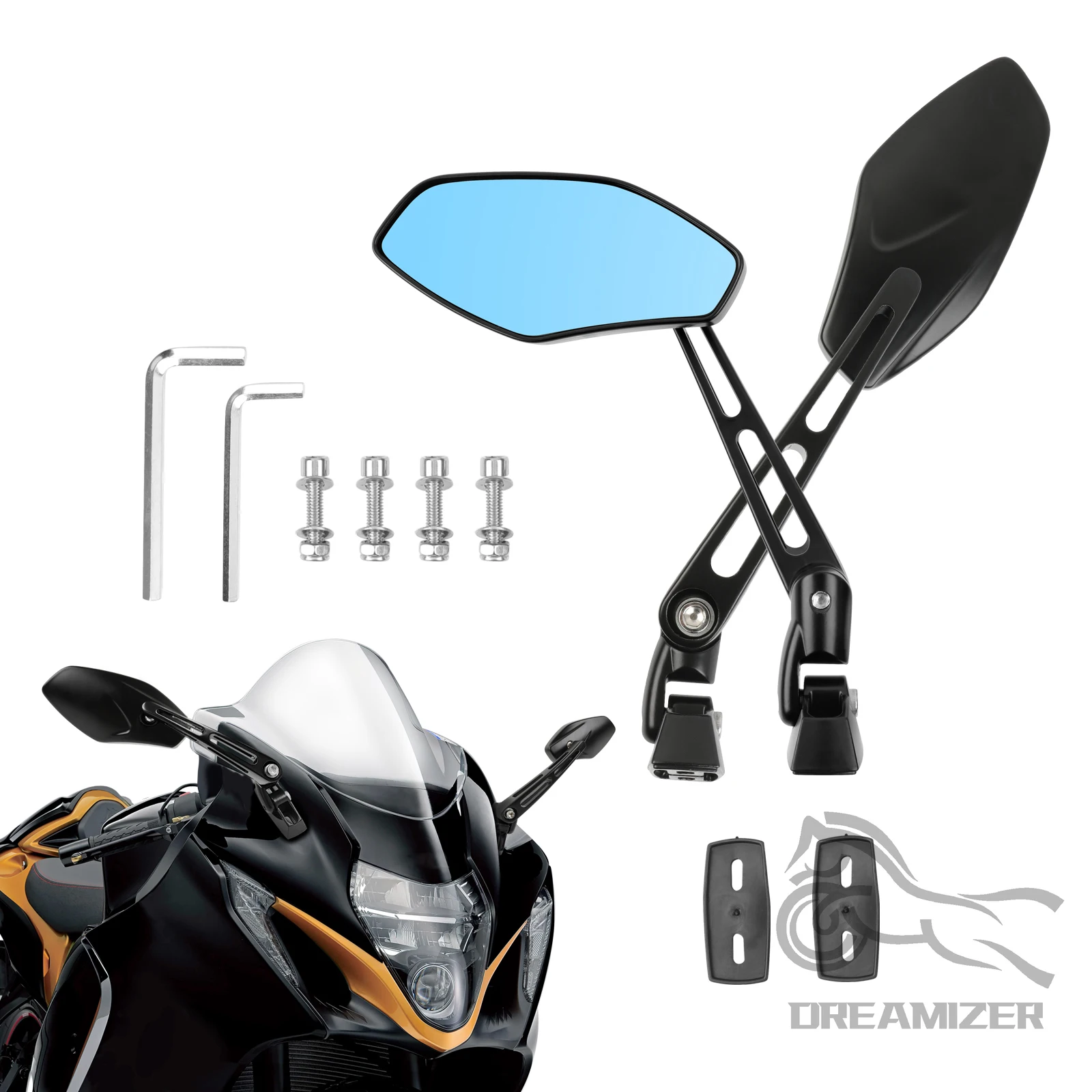 Espejos retrovisores CNC antideslumbrantes Suzuki GSXR y Hayabusa
