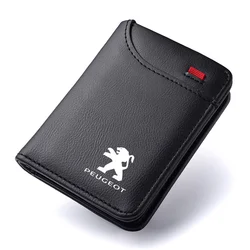Cartera transversal de cuero para coche con clip para dinero – Peugeot