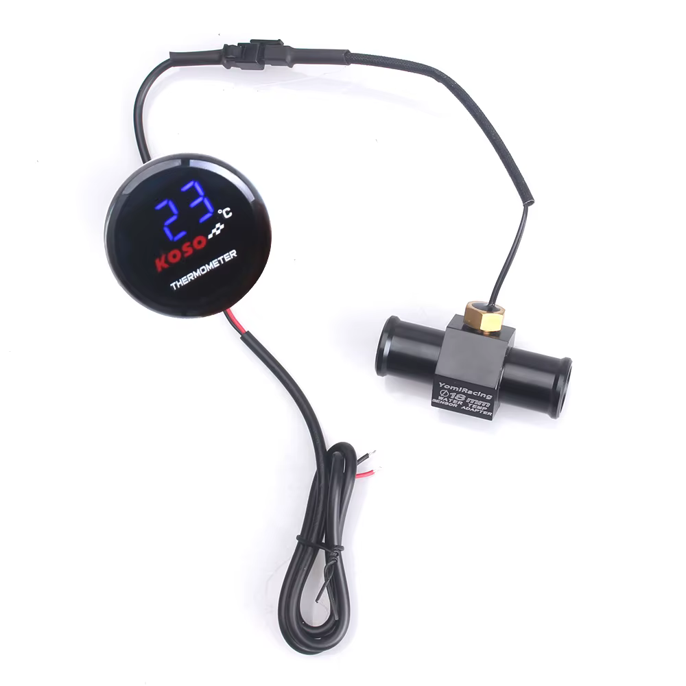 Termómetro digital moto KOSO pantalla LED sensor agua refrigerante - imagen 4