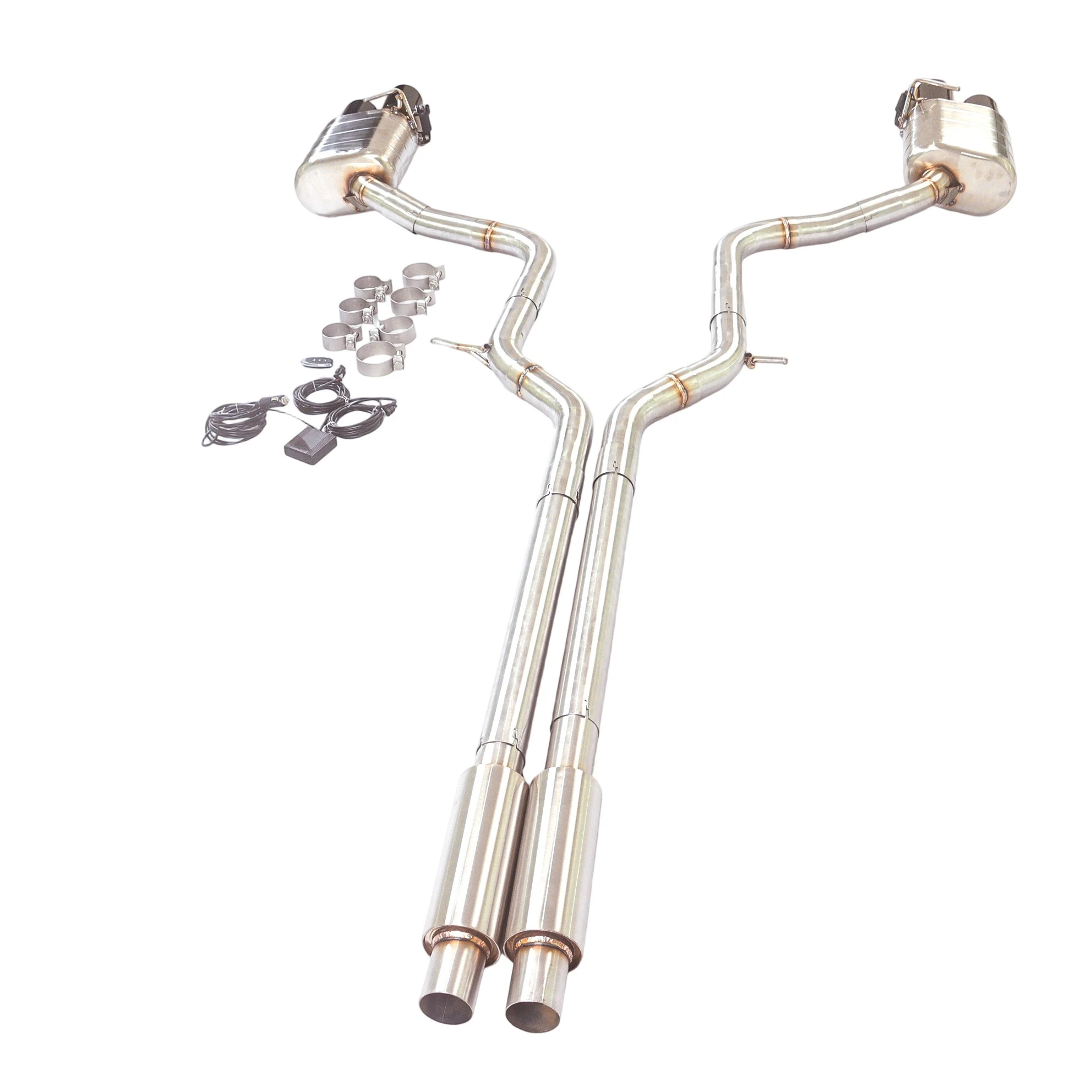 Tubo escape catback válvula Porsche Panamera 3.0T 3.6T V6 2010-2016 - imagen 3