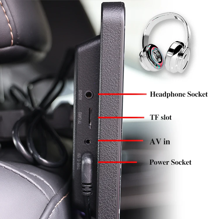 Pantalla 14 pulgadas Android reposacabezas – TV asiento trasero - imagen 4