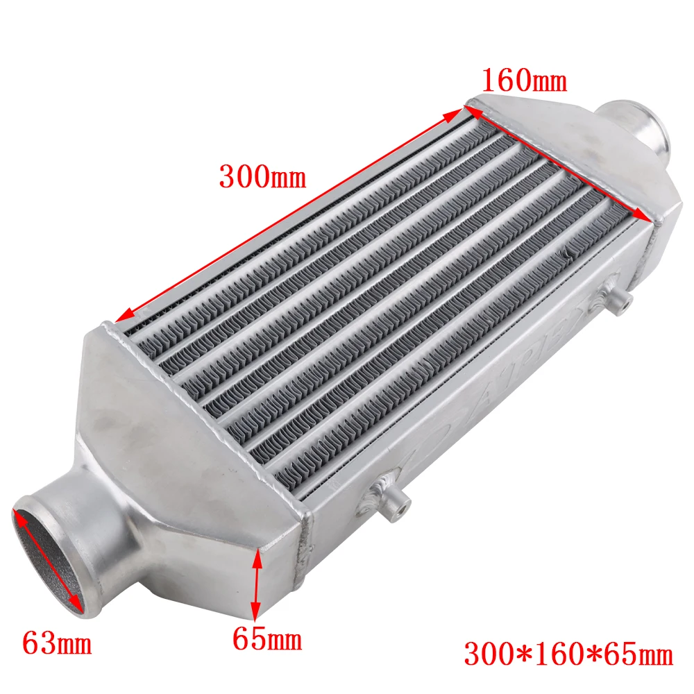 Intercooler de montaje frontal RAVERACING de aluminio