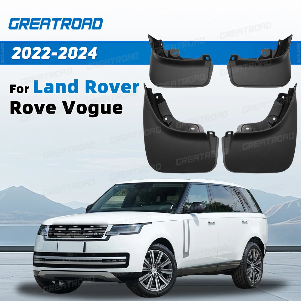 Juego de protectores contra salpicaduras para Land Rover Range Rove Vogue 2022 2023 2024, guardabarros de coche, accesorios para automóviles, 4 Uds.