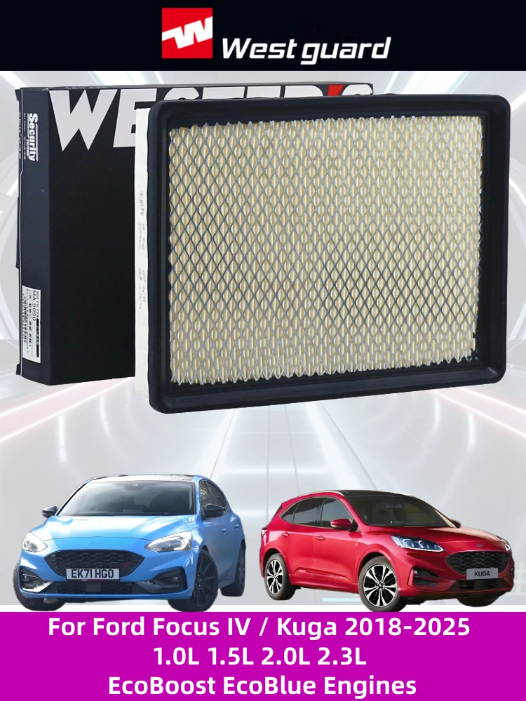 Filtro de aire WESTGUARD para Ford Focus IV y Kuga 2018+ EcoBoost EcoBlue
