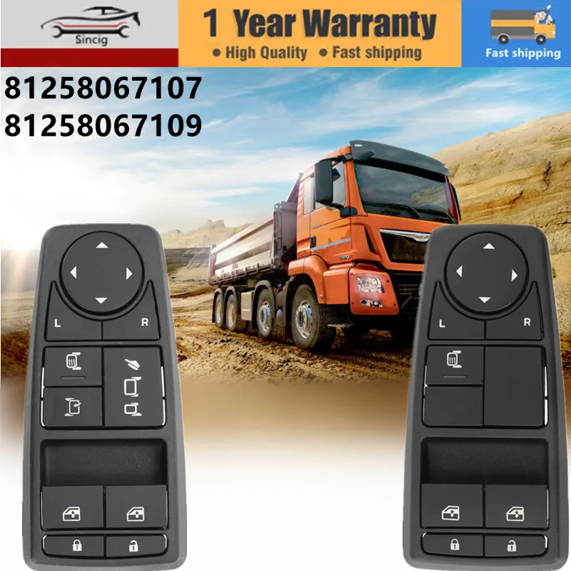 Interruptor elevalunas MAN TGS TGX TGL TGM – ref. 81258067107