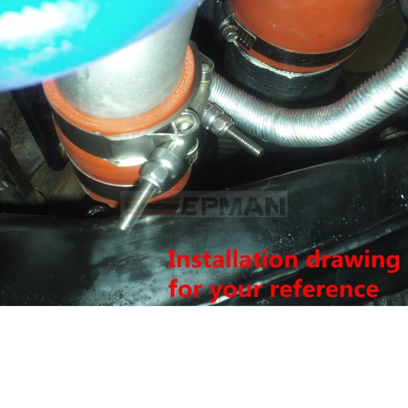 Tubo de codo de aluminio fundido de 2,5 ", Intercooler de 90 grados, curva Turbo ajustada para BMW E36 M3/325i/ is/ iX 92-99 93 94 95 EP-LZG25 - imagen 4