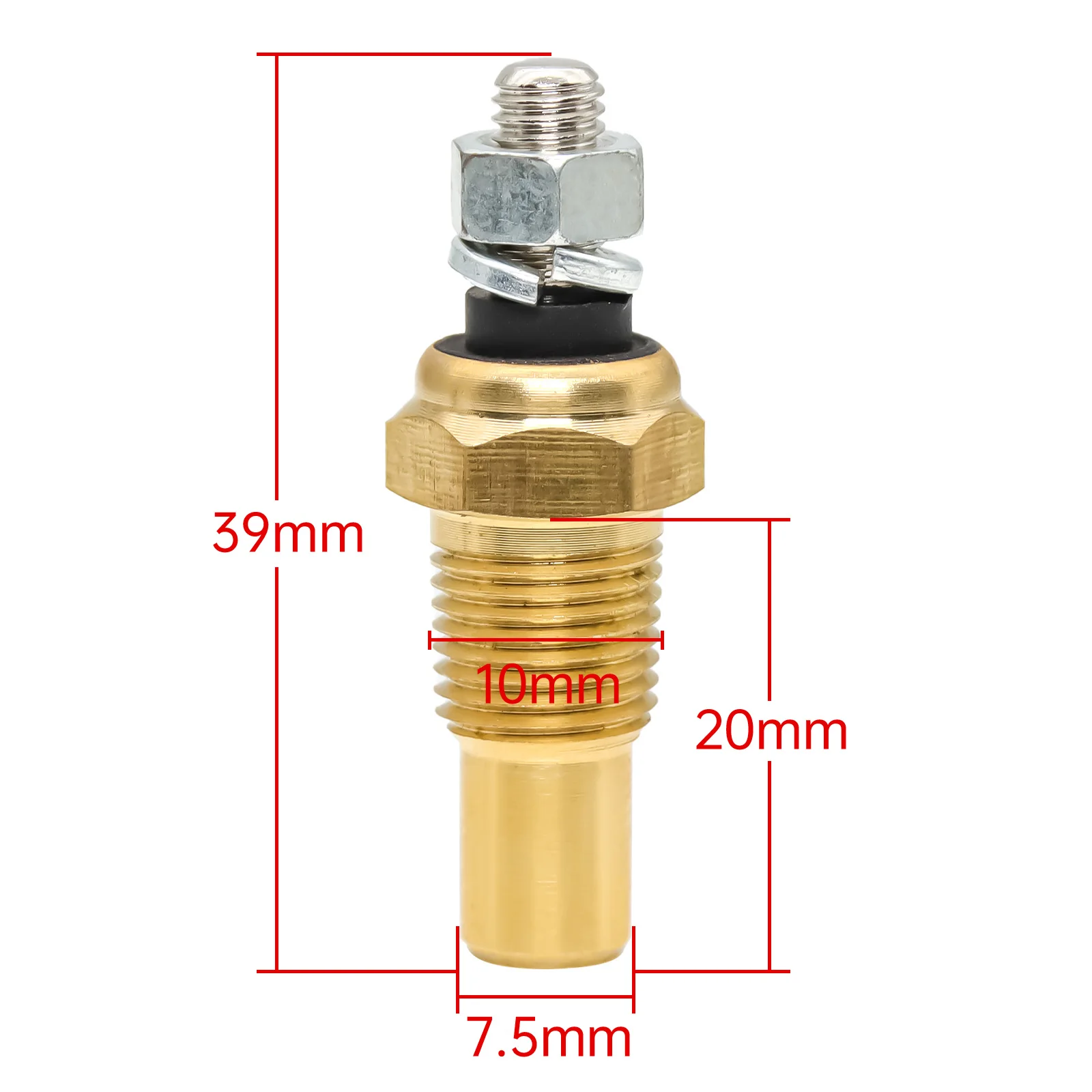Medidor temperatura agua LED 52 mm con sensor 1/8 NPT - imagen 5