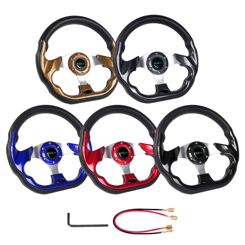 Bartoo-12.5 "volante de carreras Universal en forma de D con Kit adaptador de liberación rápida accesorios de modificación de coche STW031 - imagen 4