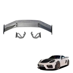 Alerón trasero fibra de carbono estilo GT4RS para Porsche 718