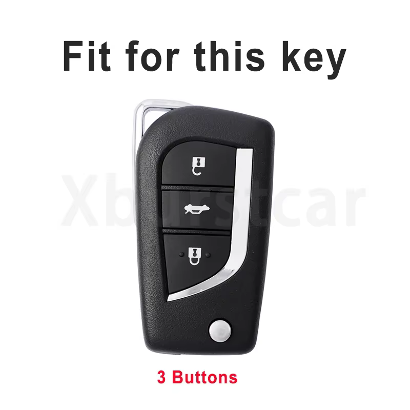 Funda para llave Toyota de 3 botones en TPU – Auris, Corolla y RAV4 - imagen 2